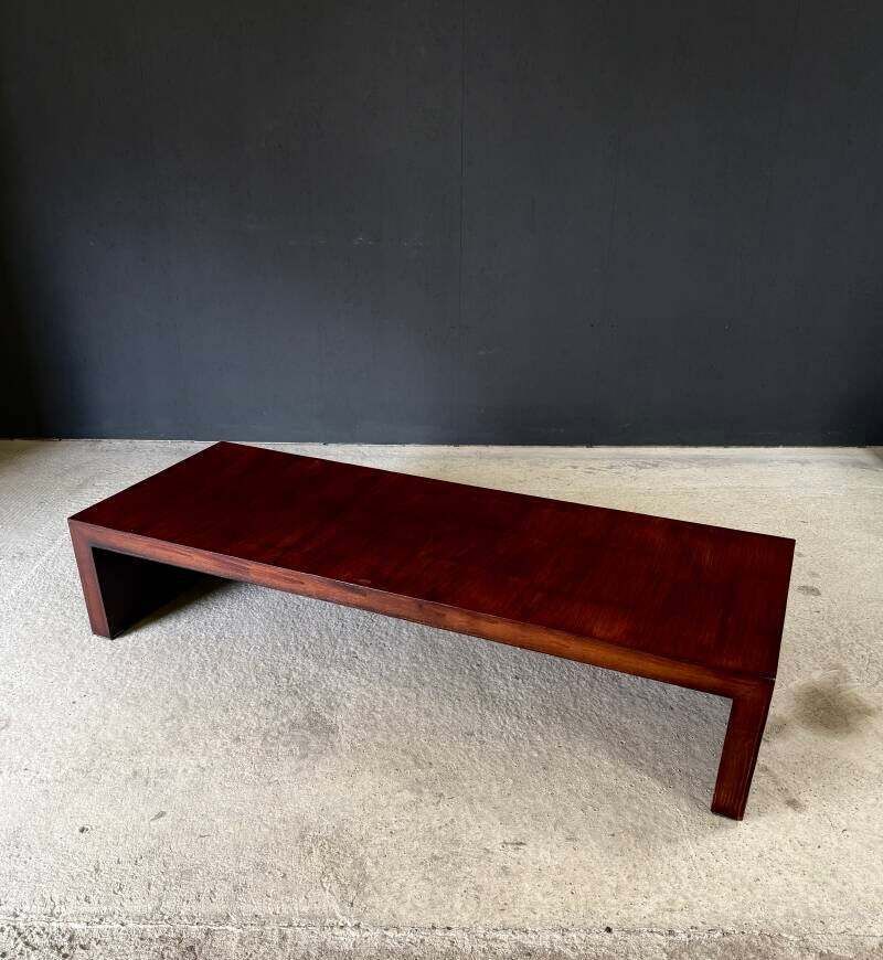 Modernistische design salontafel in bamboe door Axel Vervoordt, jaren 1980 photo for sale