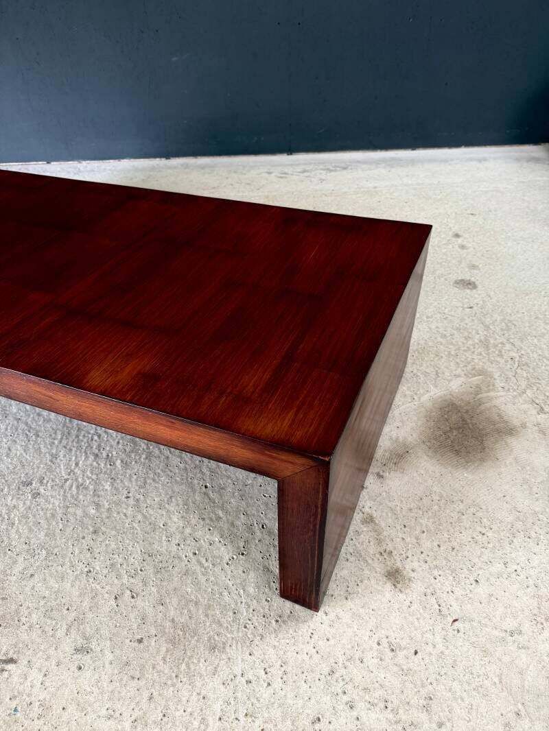 photo buy Modernistische design salontafel in bamboe door Axel Vervoordt, jaren 1980