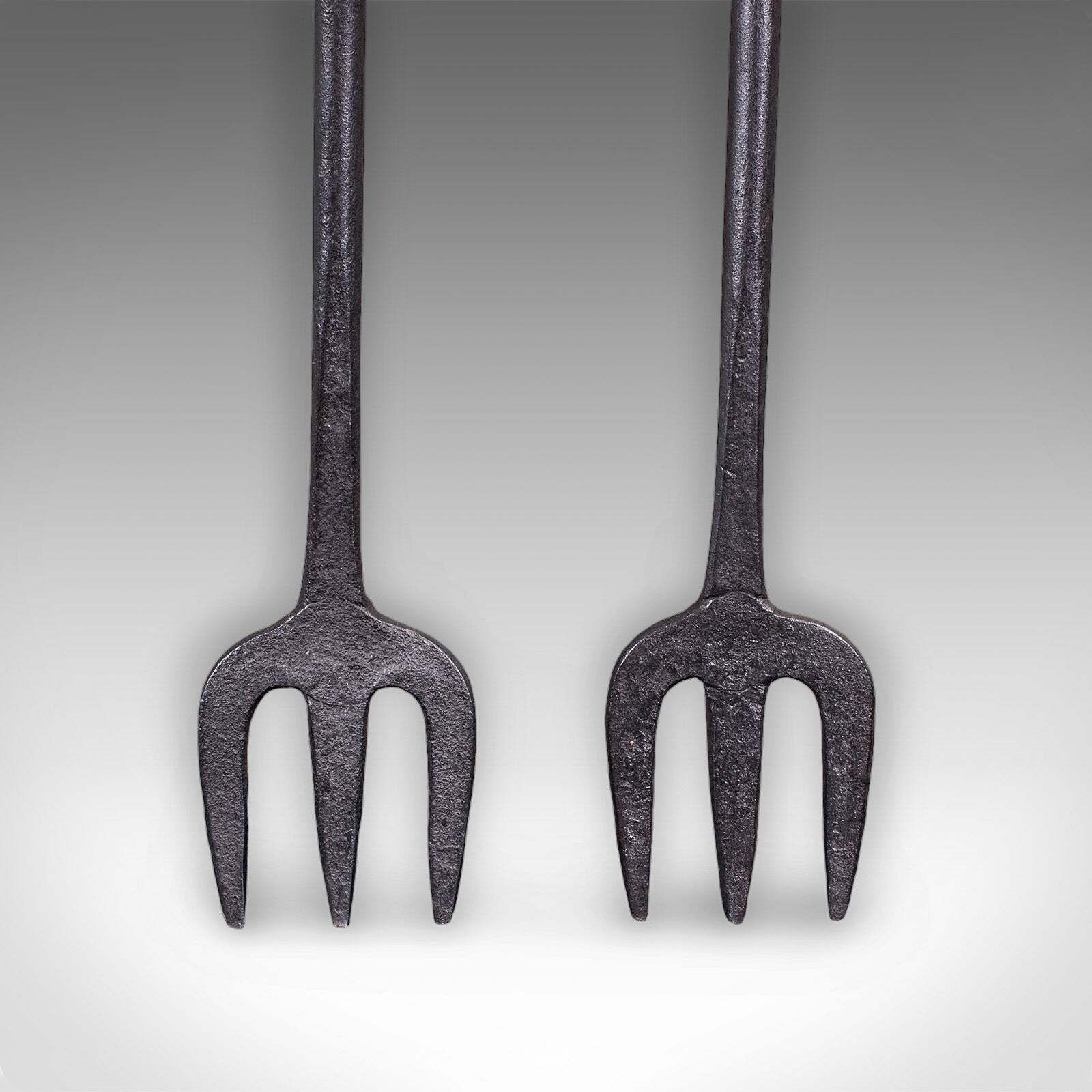 4 Antique Country House Inglenook Fire Tools, English, Companion Set, Victorian photo 717.0