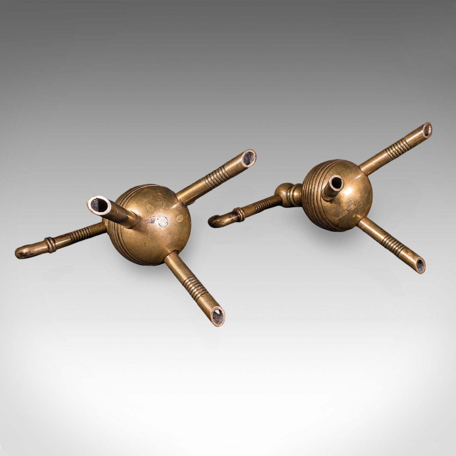 photo furniture Pair Of Antique Fireside Tool Rests, English, Aesthetic Movement, Late Victorian