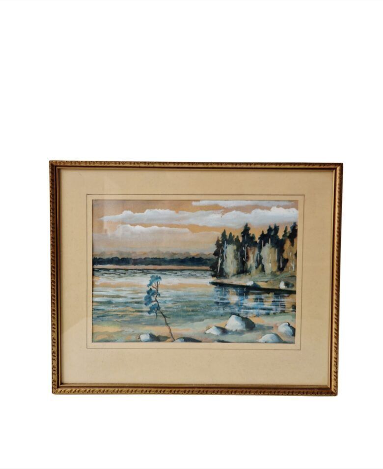 Painting Set "Winter Shores", Watercolor photo 70.0