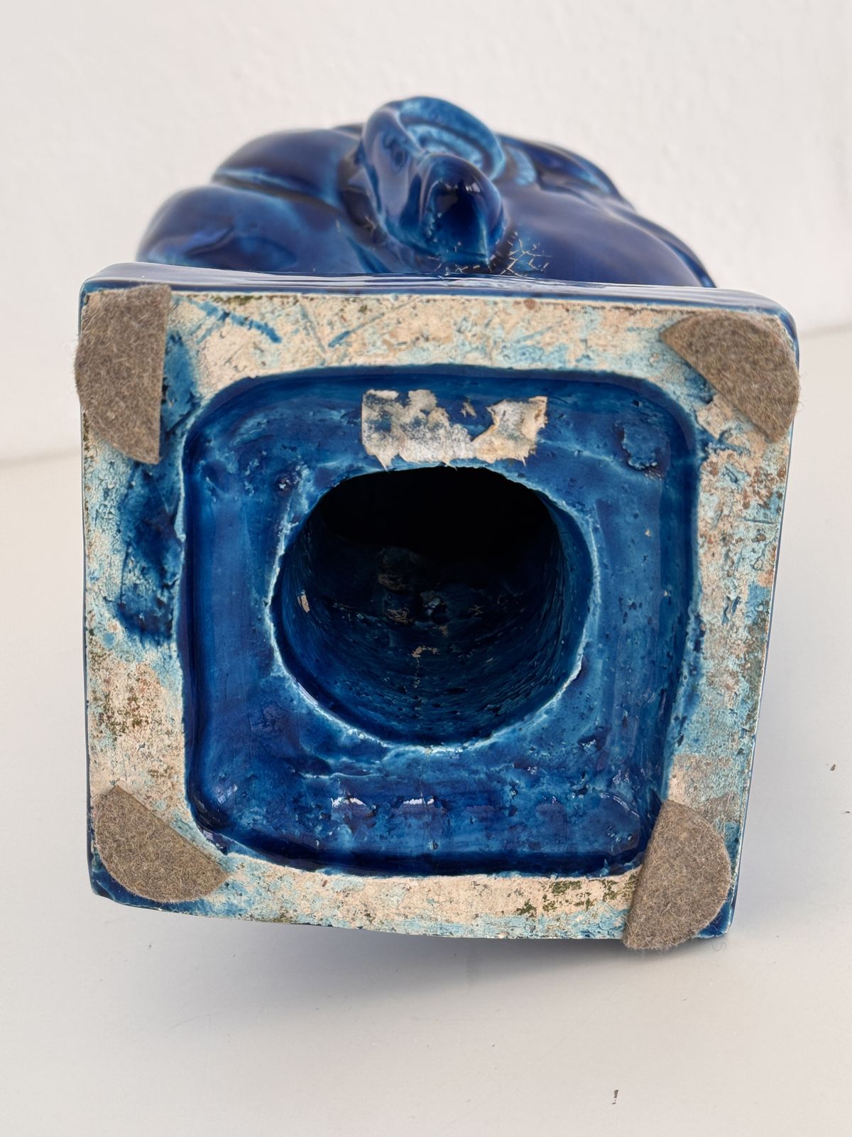Aldo Londi For Bitossi Kwan Yin Buddha Rimini Blu, Italy, 1970s photo Home Decor