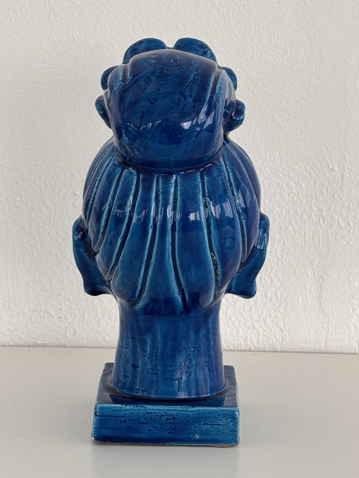 photo for sale Aldo Londi For Bitossi Kwan Yin Buddha Rimini Blu, Italy, 1970s