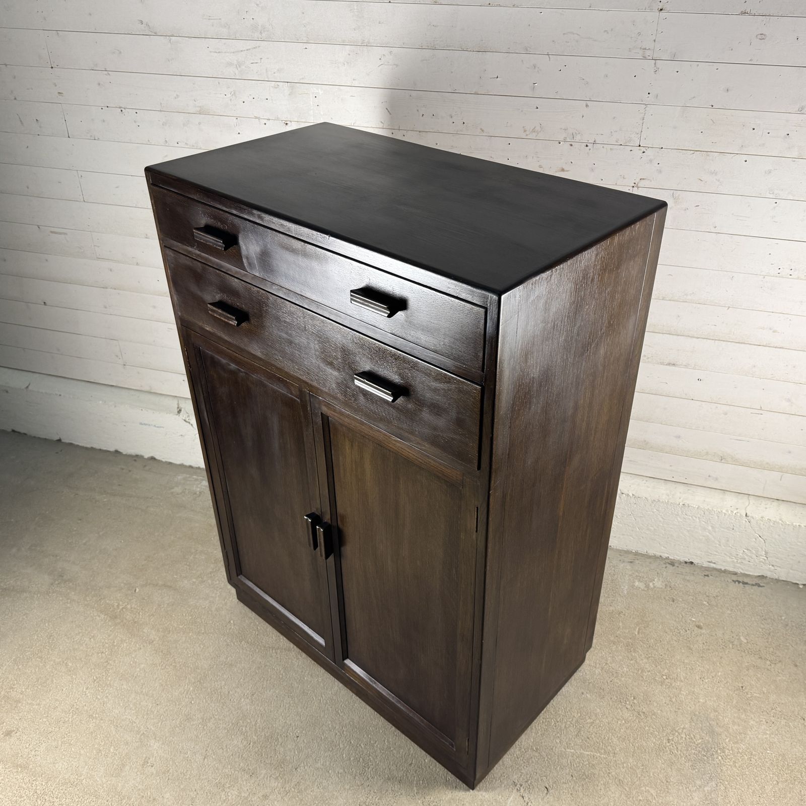 1940s Oak Tallboy With 2 Drawers Over Cupboard photo buy