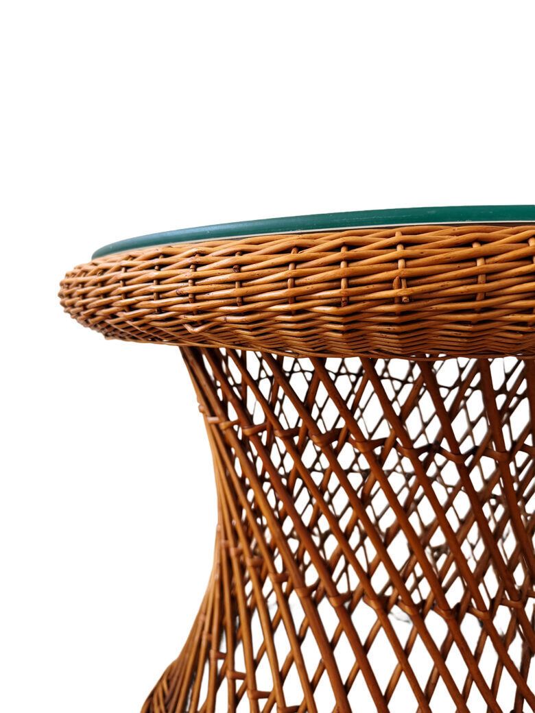 Wicker Coffee Table/ 1960s photo for sale