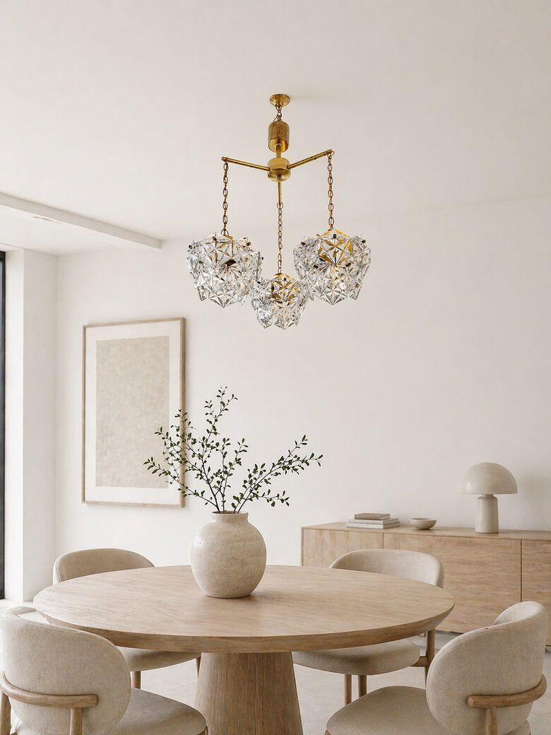 Kinkeldey Crystal Mid-Century Kroonluchter photo vinterior