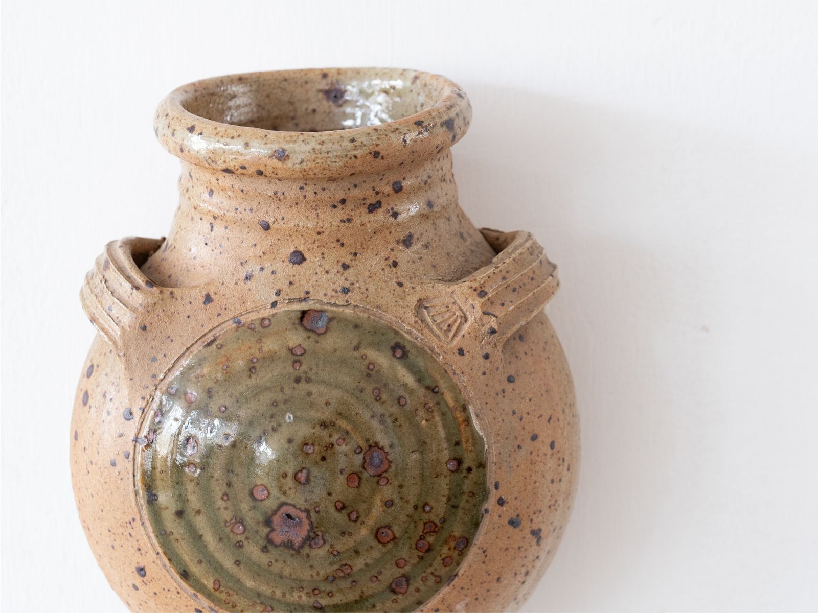 Glazed Stoneware Vessel By Pierre Digan photo for sale