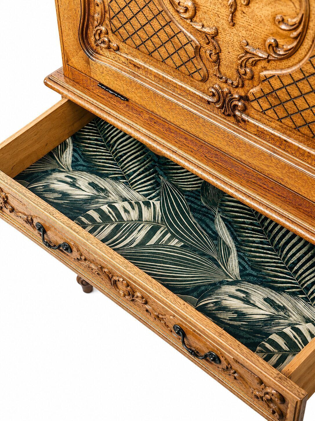 Vintage Oak Chest Of Drawers In Louis XV Style photo Furniture