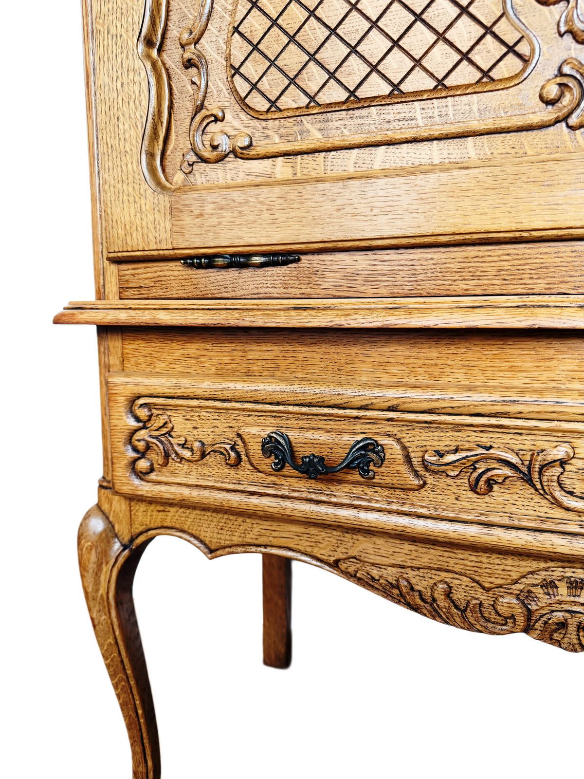Vintage Oak Chest Of Drawers In Louis XV Style photo 313.0