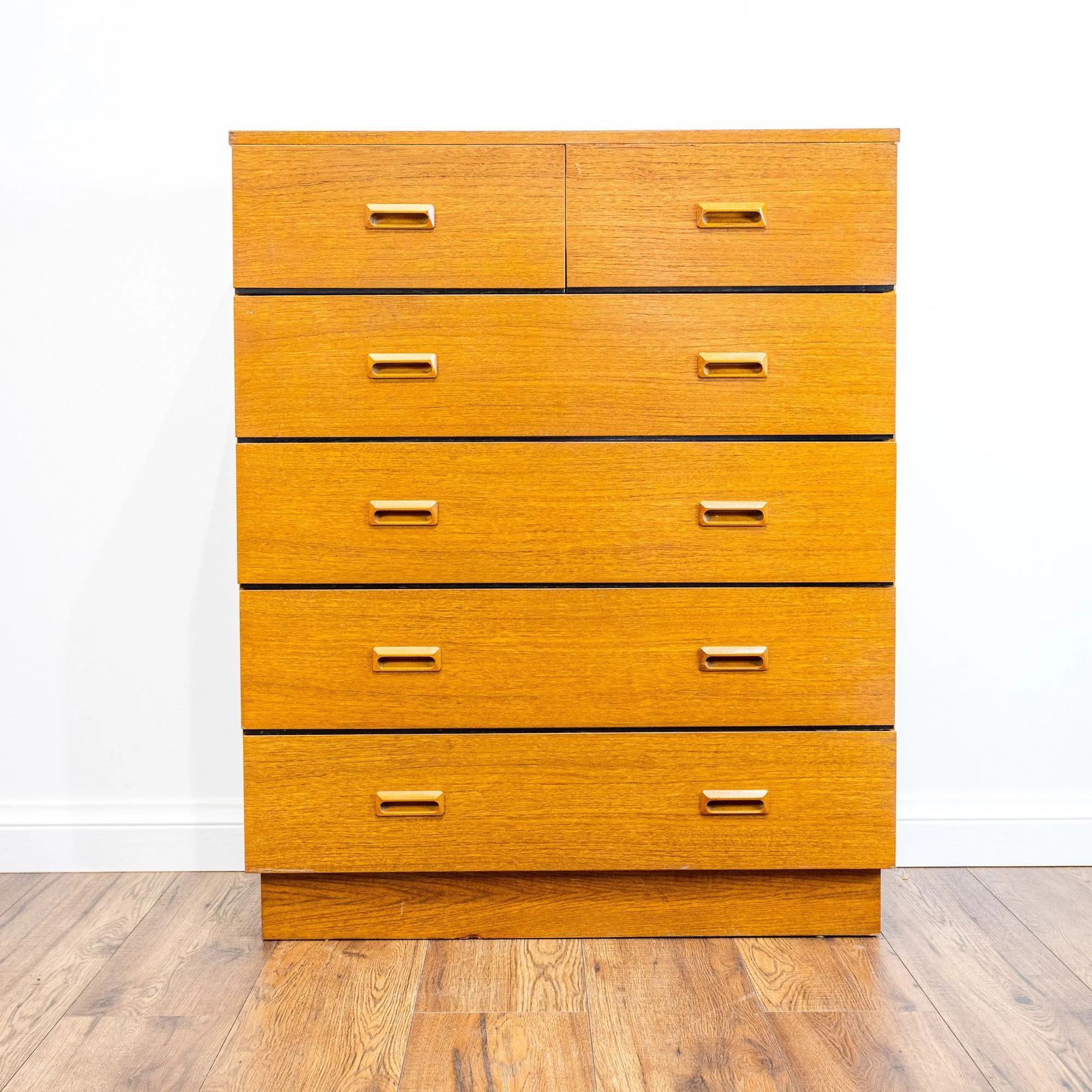 East German Mid Century Teak Chest Of 6 Drawers photo furniture