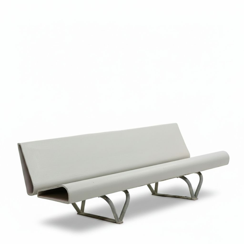 Eternit Bench By André Lasserre For Eternit Sa, Switzerland 1970s