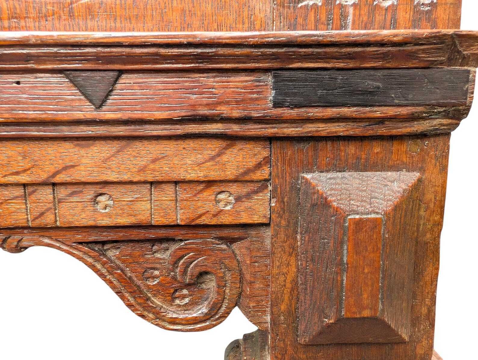 Antique Oak Umbrella Stand With Zinc Liner, Netherlands Circa 1900 photo buy