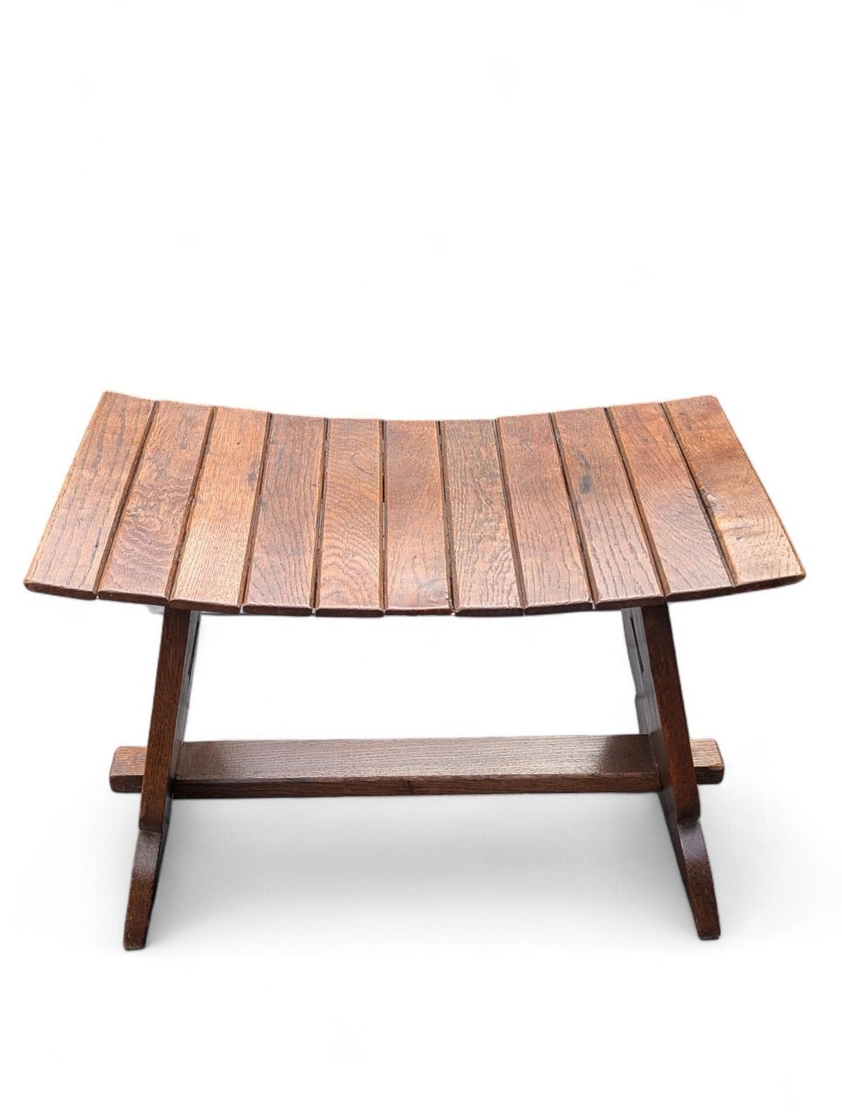 Arts And Crafts Oak Bench Small Rustic Farmhouse Hall Seat photo 177.0