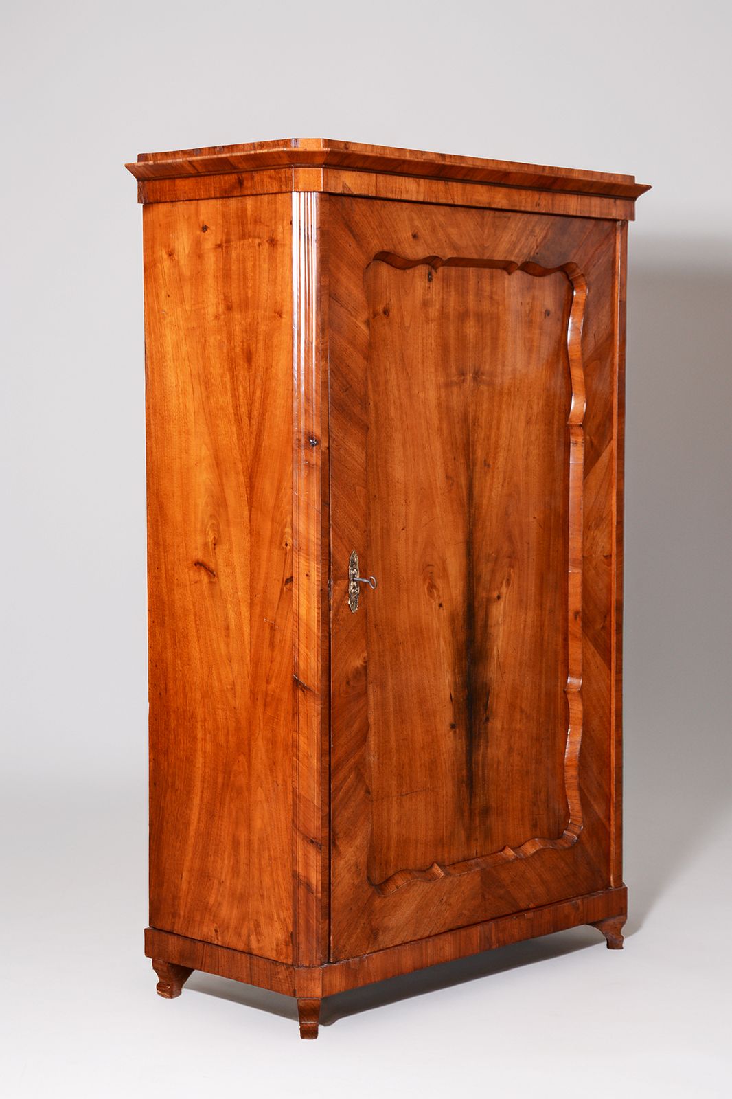Restored Biedermeier Cabinet, Walnut, Revived Polish, Austria, 1830s