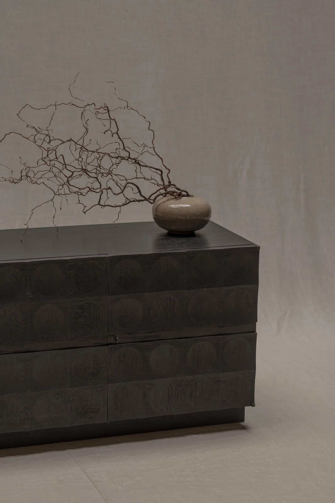 Brutalist Sideboard By J. Batenburg For M.I., Belgium, 1970s photo Furniture