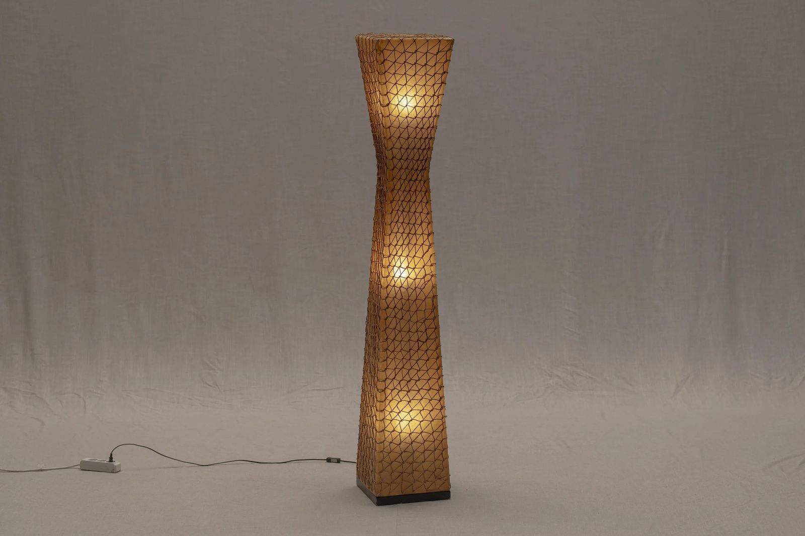 Large French Fiberglass Floor Lamp, 1970/80s