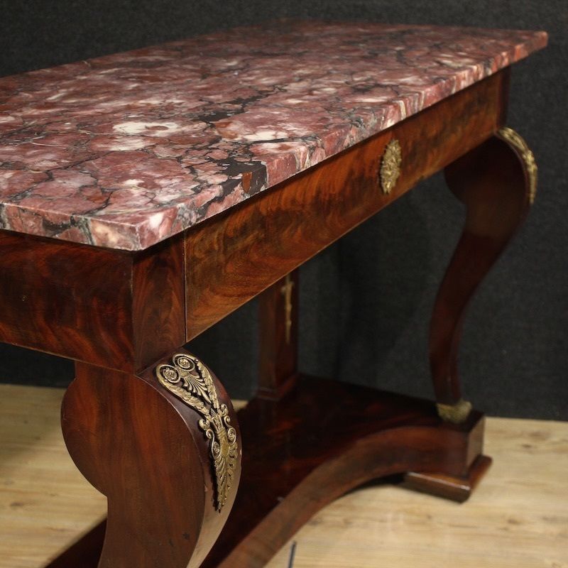 19th Century Italian Empire Style Console With Marble Top photo buy