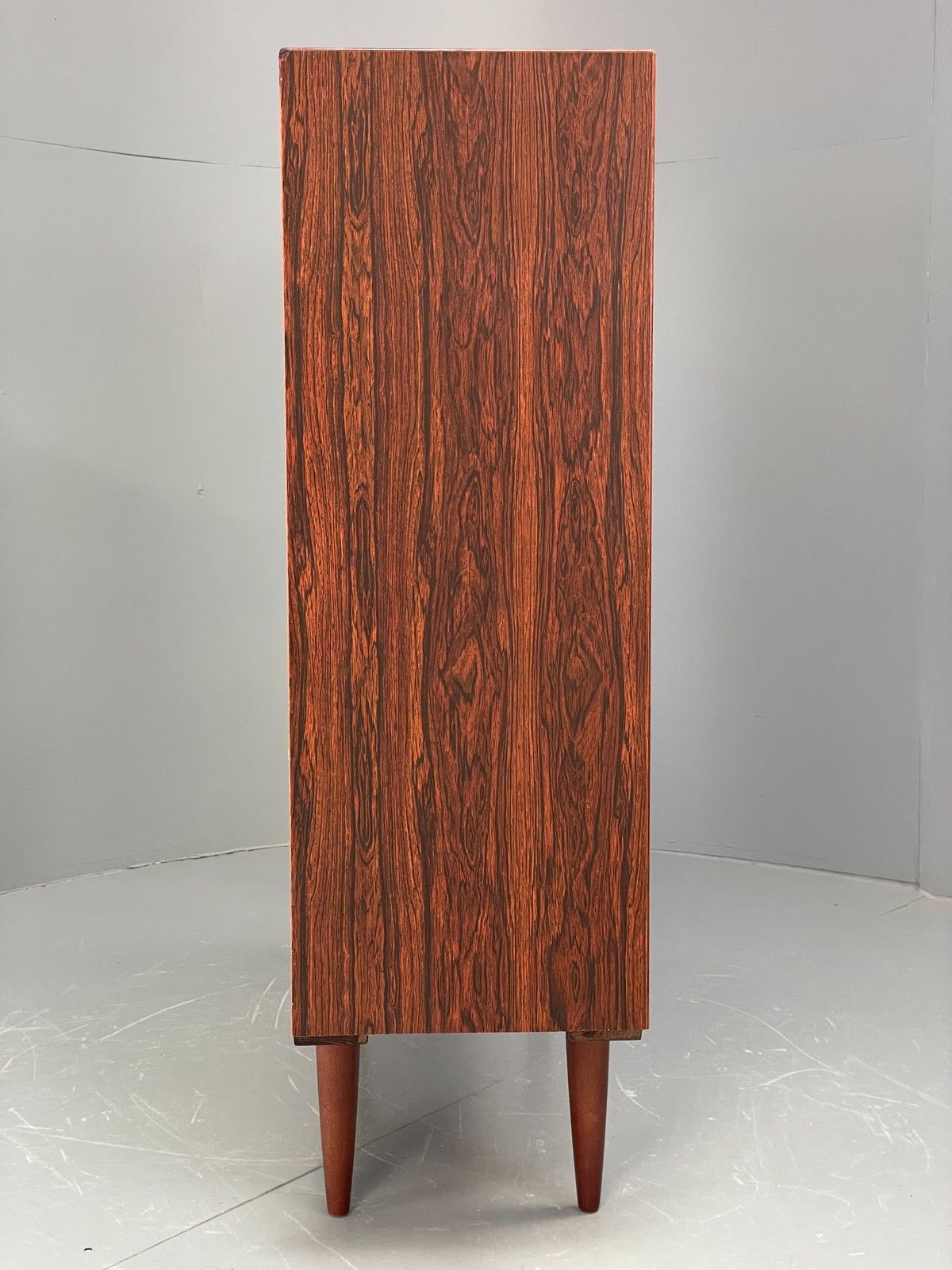 Vintage Danish 1970s Bookcase Mid Century Shelving Retro Darkwood Eb12067 photo 350.0