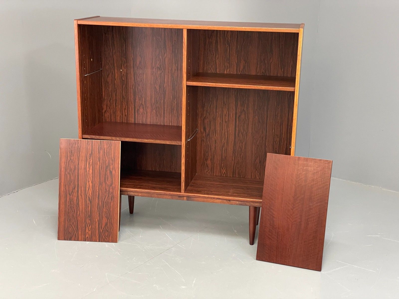 photo furniture Vintage Danish 1970s Bookcase Mid Century Shelving Retro Darkwood Eb12067