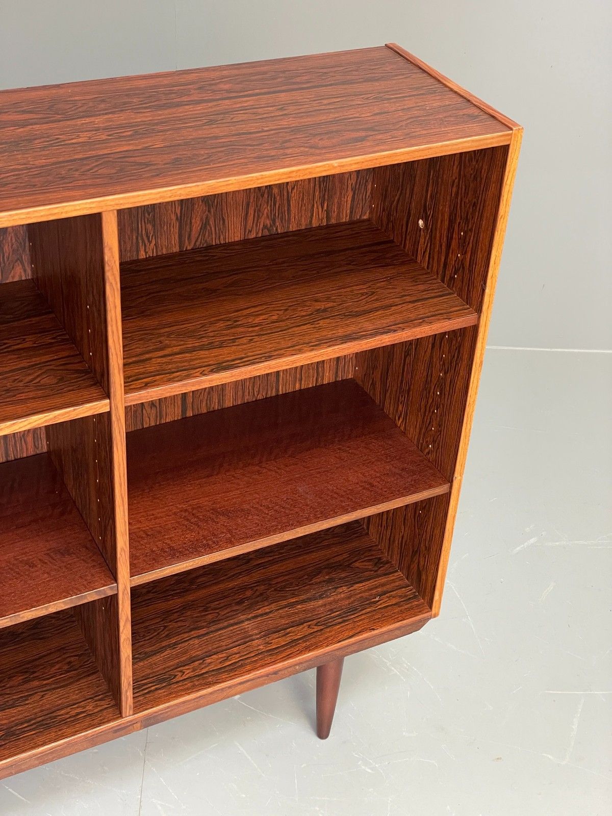photo buy Vintage Danish 1970s Bookcase Mid Century Shelving Retro Darkwood Eb12067