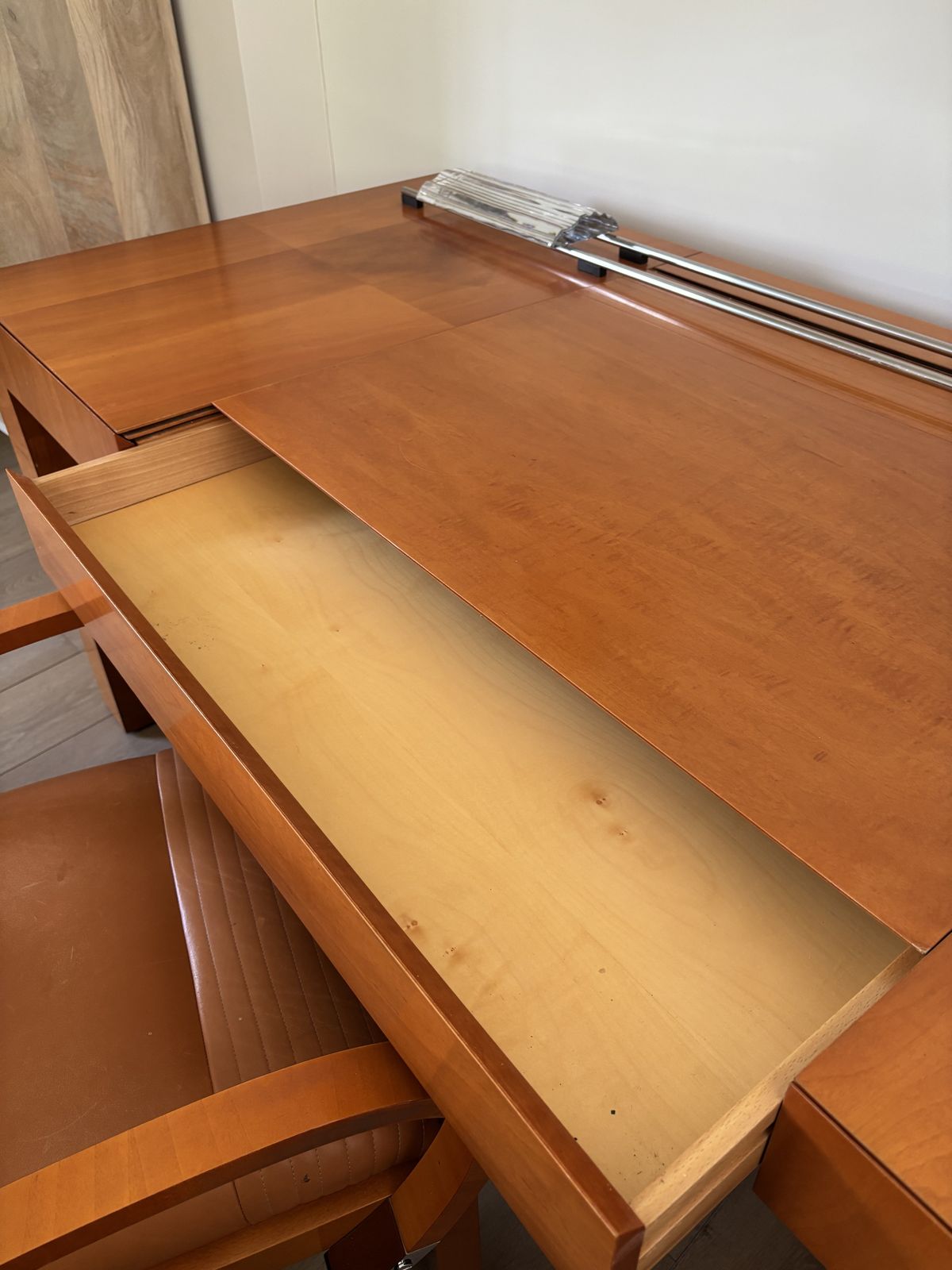 Bespoke Italian Handmade Directors Desk And Chair photo vintage