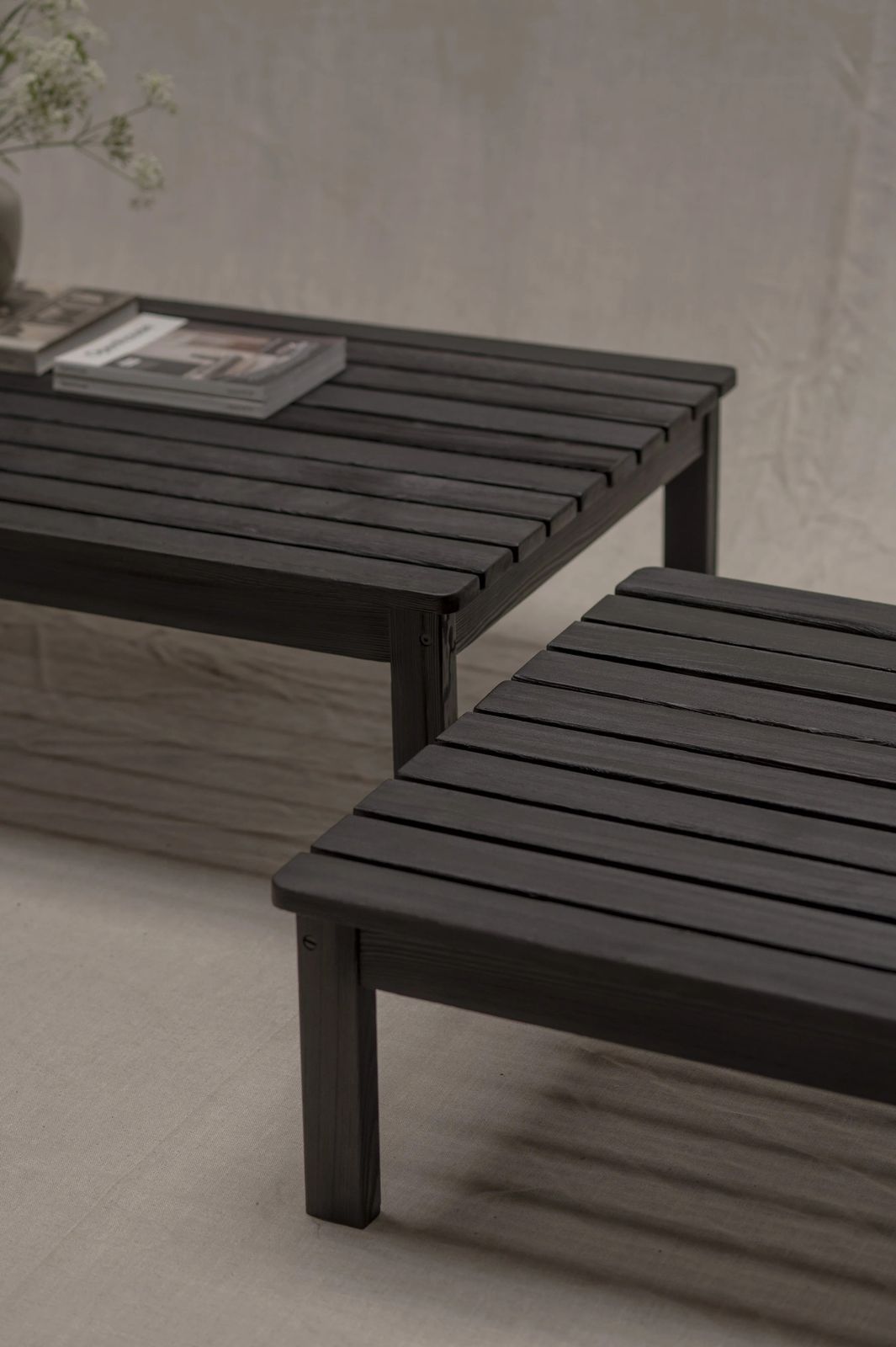 Set Of Dutch Mid Century 'Lattenbank' Coffee Tables, 1960s photo 1450.0