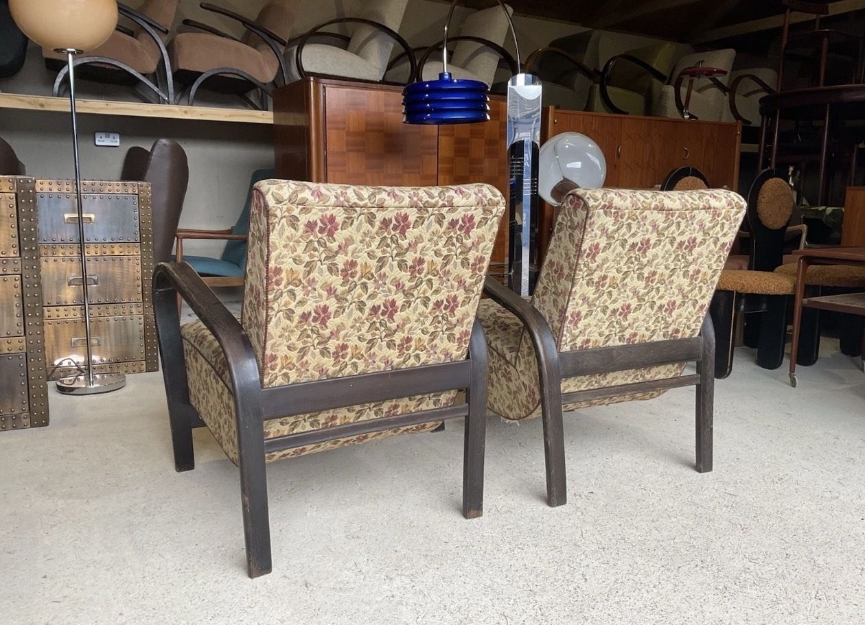 photo buy Set Of 2 Armchairs By Karel Kozelka & Antonín Kropáček For Praha Interier 50s