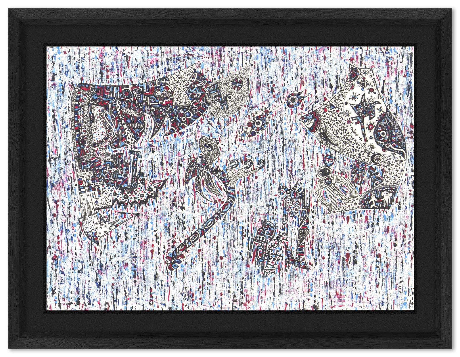Intricate Outsider Artist Painting