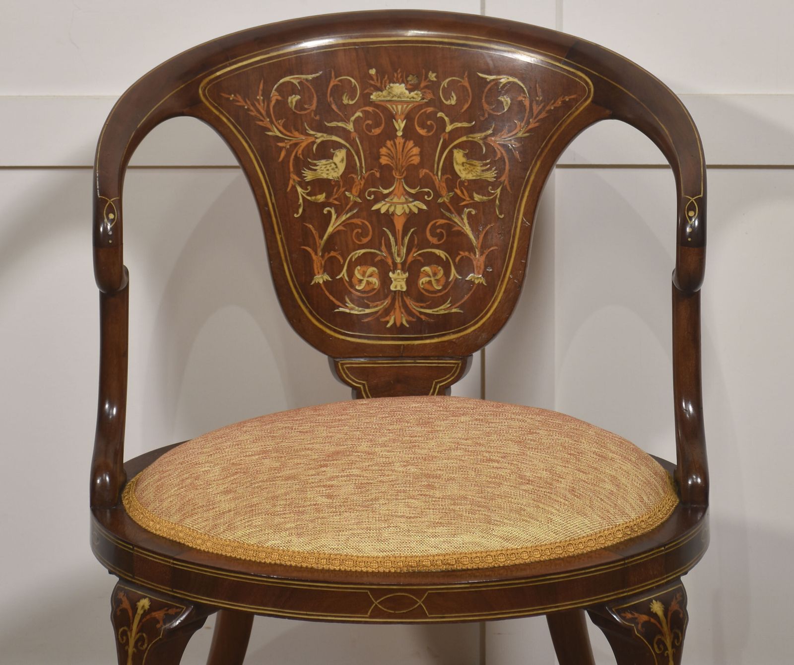 Inlaid Mahogany Tub Armchair photo vinterior