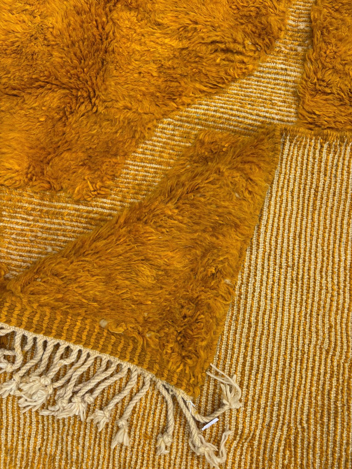 Yellow Mrirt Moroccan Wool Rug 200x300 Cm– Handmade Thick Wool Berber Rug Woven By Women Cooperative photo 1223.0