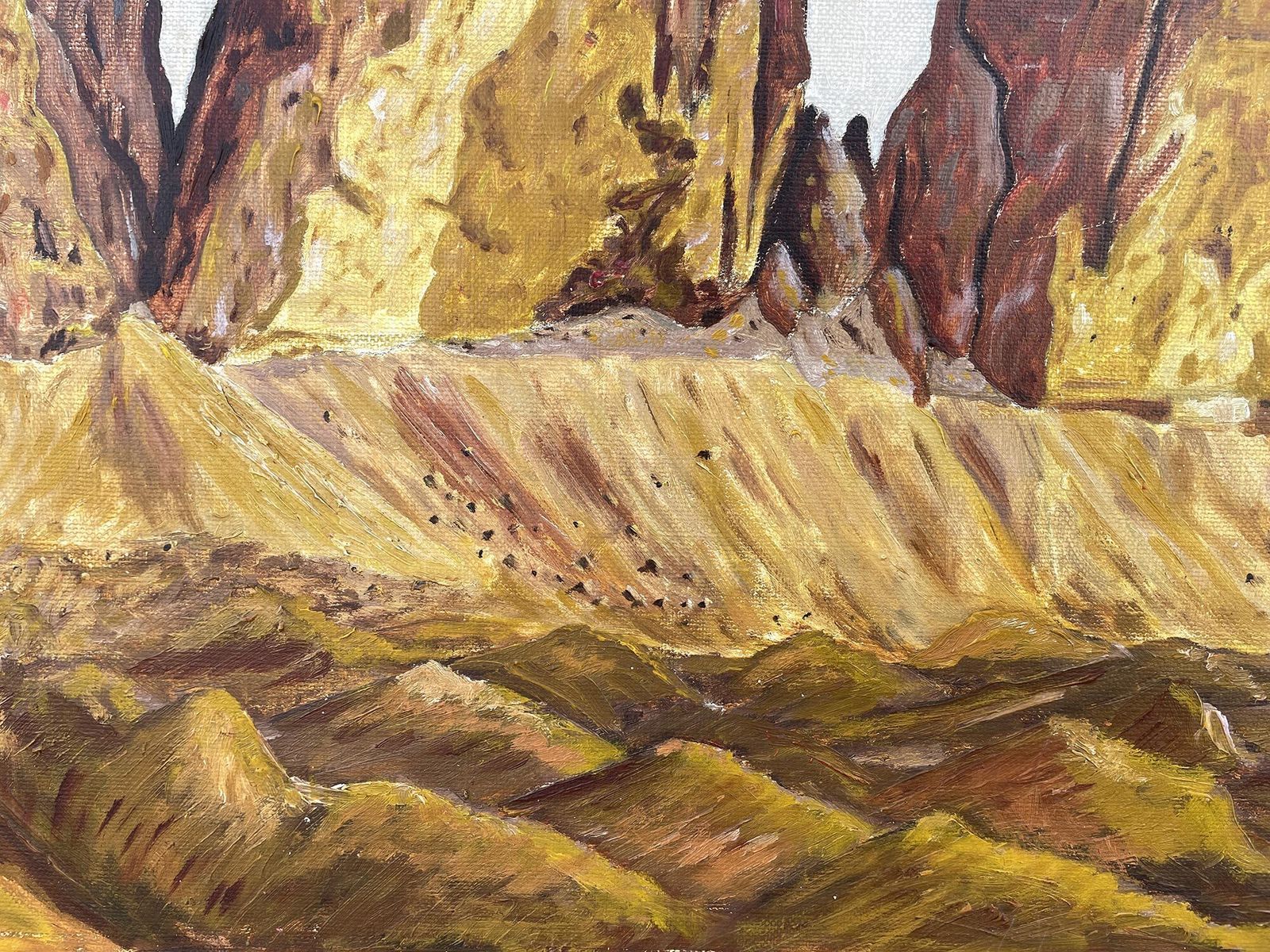 Iatlian Dolomites Painting Oil On Canvas photo 600.0