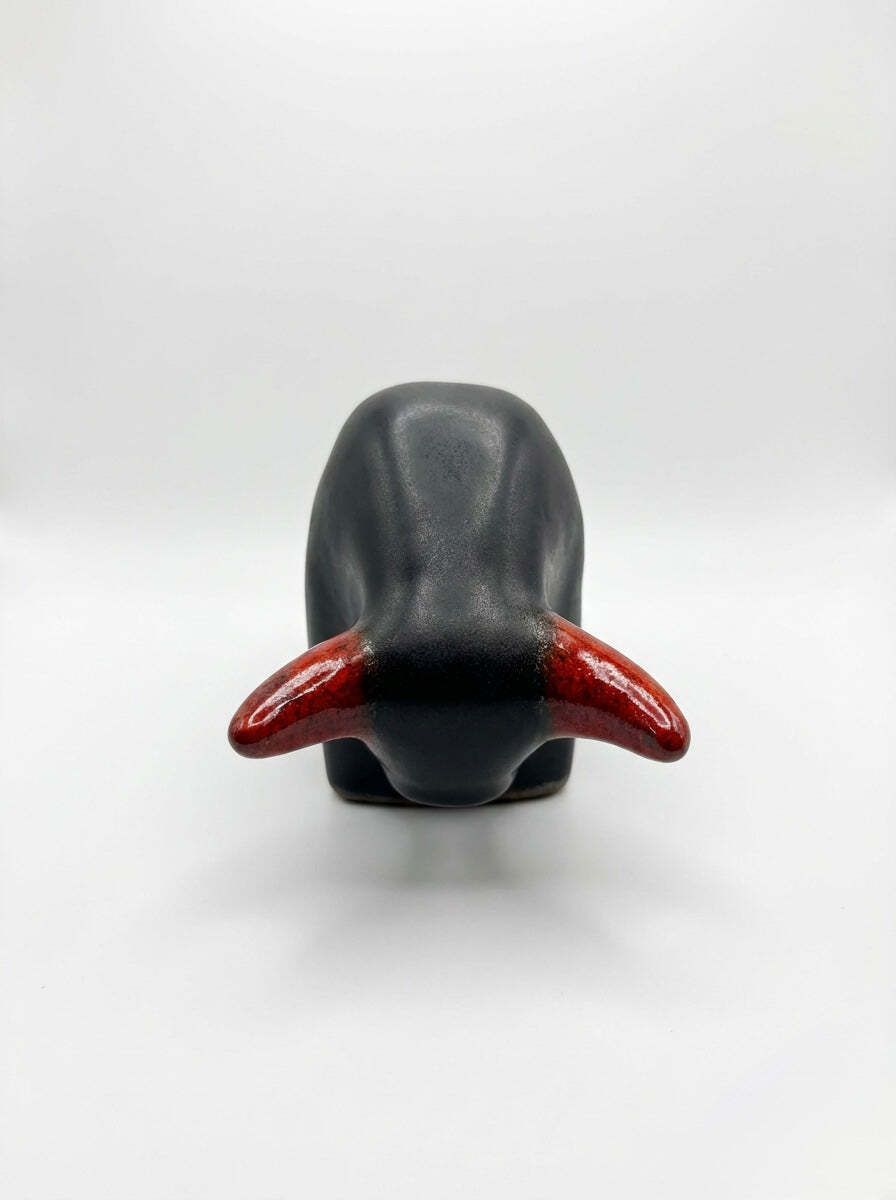 Otto Keramik Classic Ceramic Bull West German Pottery Fat Lava photo Art