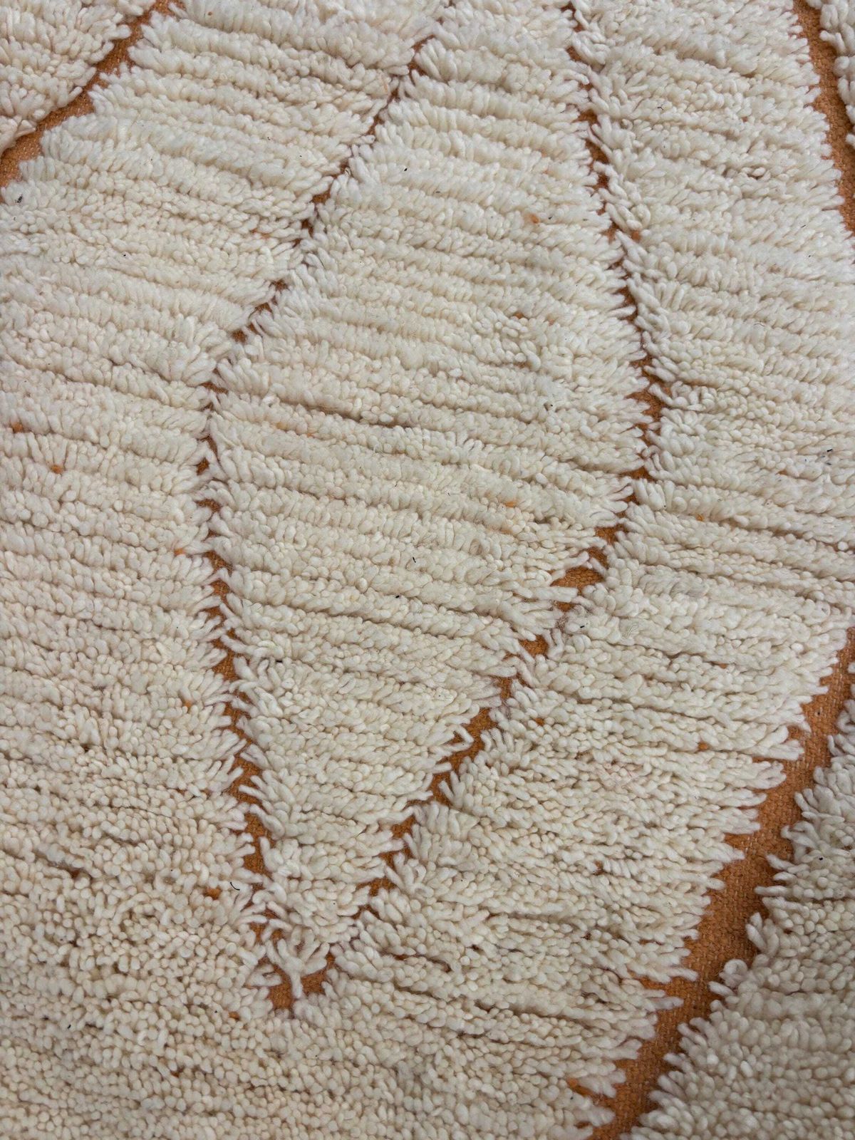 Moroccan Beni Ouarain Wool Rug 155x240 Cm – Natural Cream With Geometric Pattern   Beni Ourain Carpet   Contemporary Rug   Shaggy Rug photo vinterior