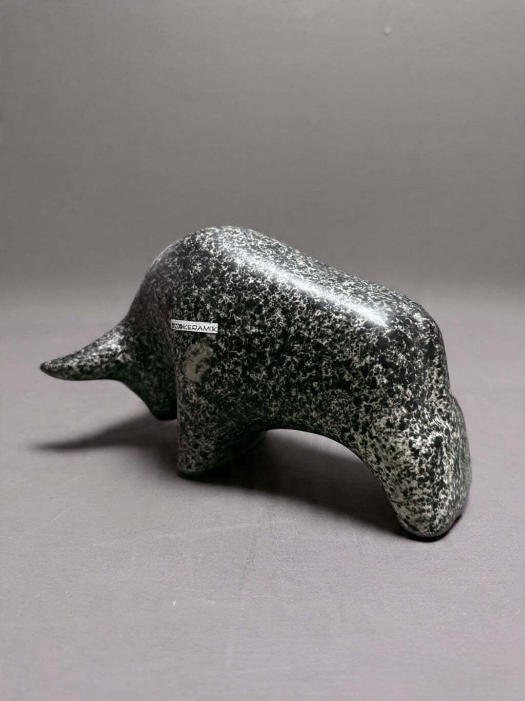 Otto Keramik Classic Ceramic Bull West German Pottery Fat Lava photo vintage