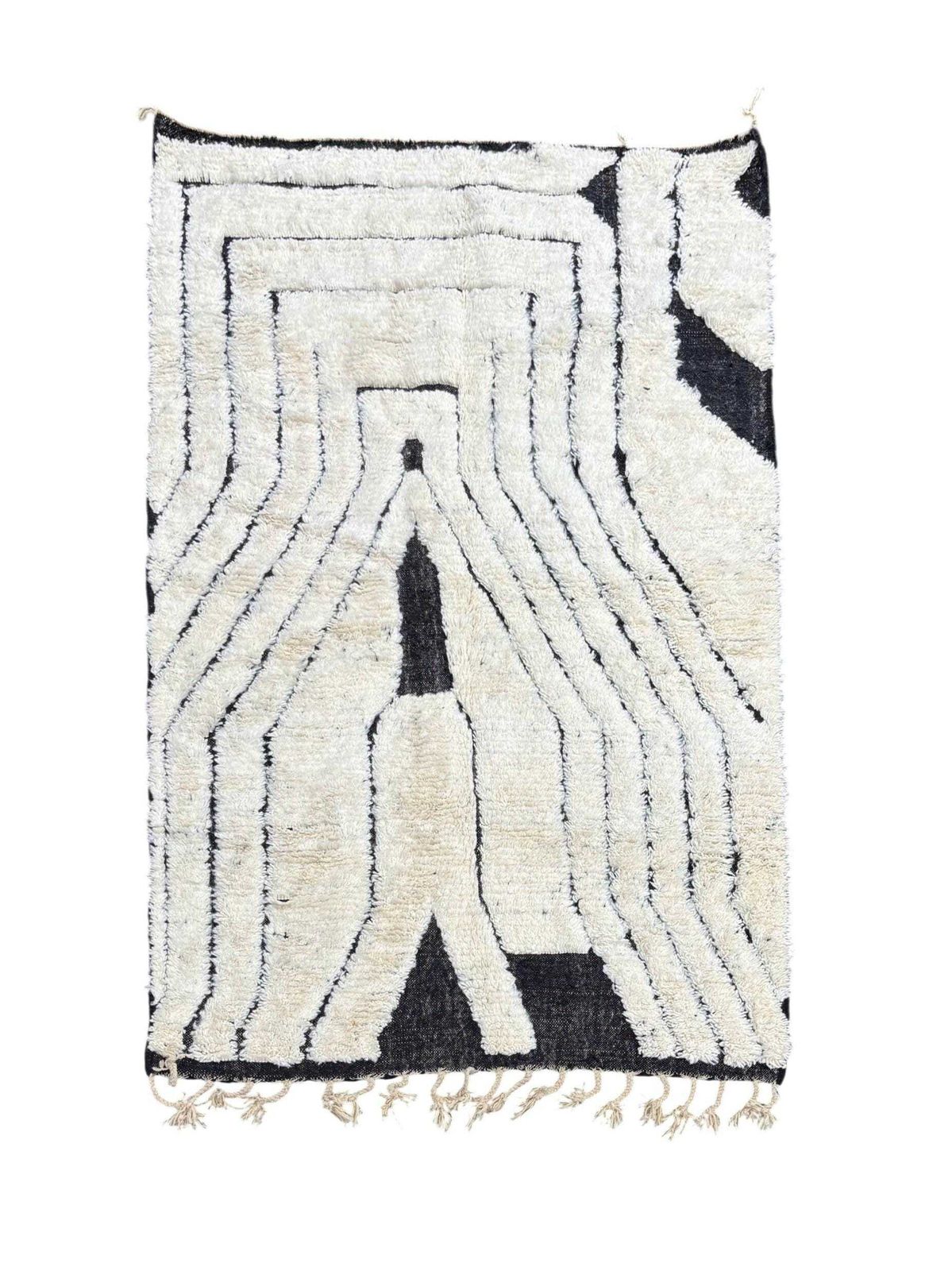 Berber Modern Moroccan Mrirt Wool Rug 190x300 Cm– Handwoven Neutral Berber Carpet,Beni Ourain Carpet , Modern Minimalist Decor photo furniture