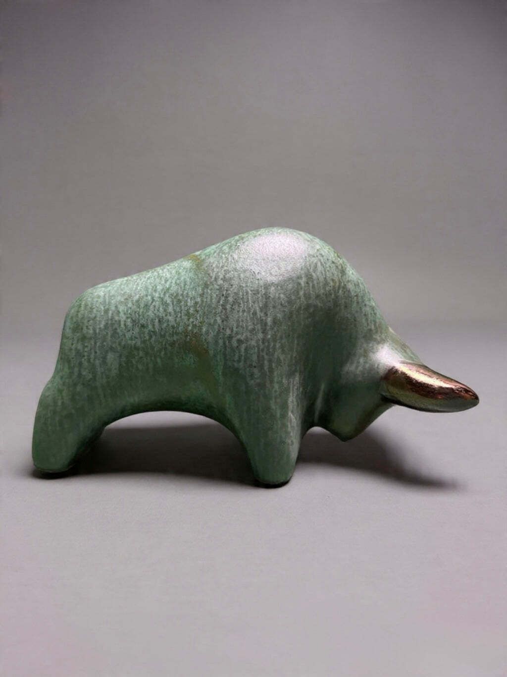 Otto Keramik Classic Ceramic Bull West German Pottery Fat Lava photo 125.0