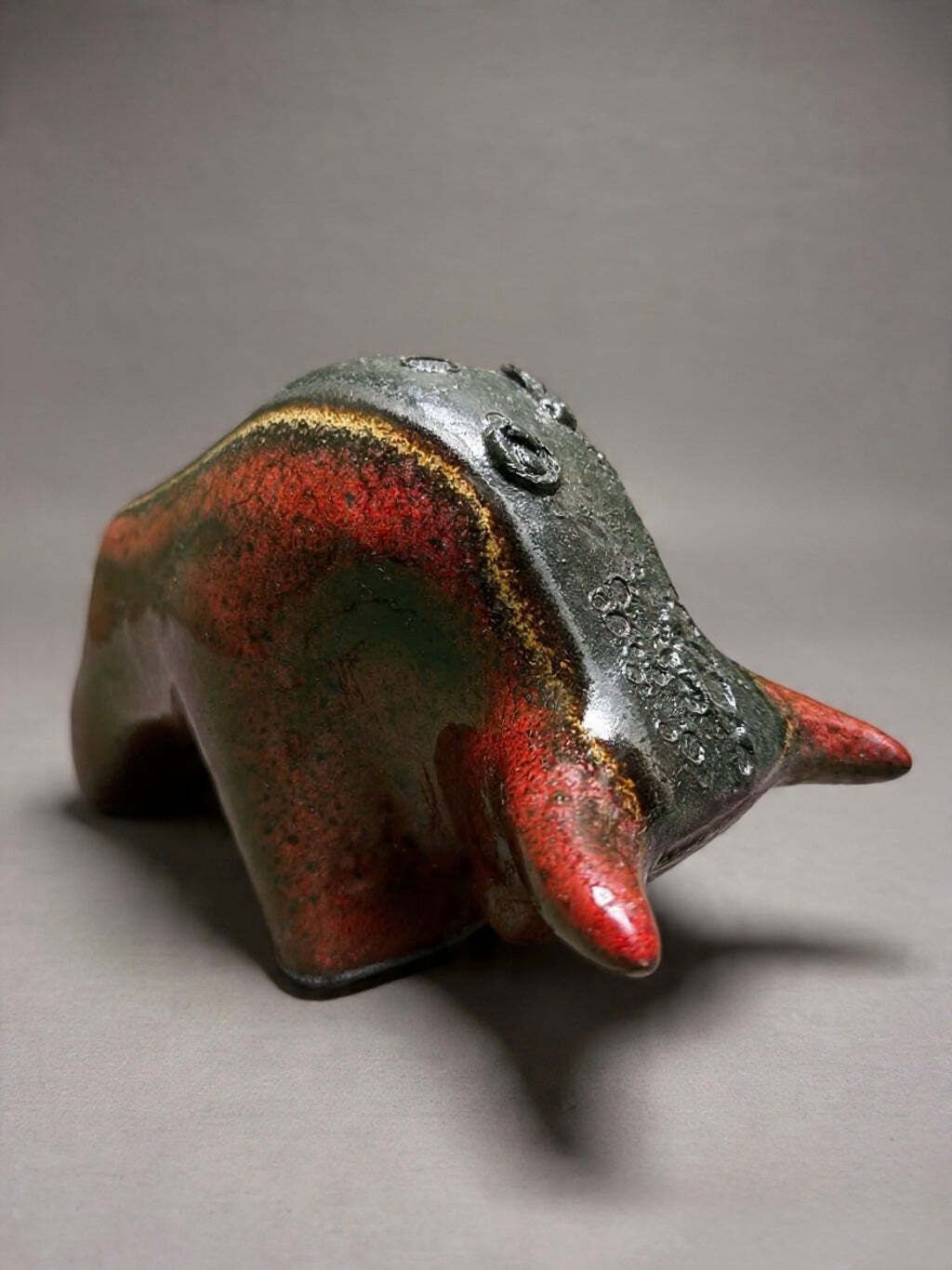 Otto Keramik Classic Ceramic Bull West German Pottery Fat Lava photo buy