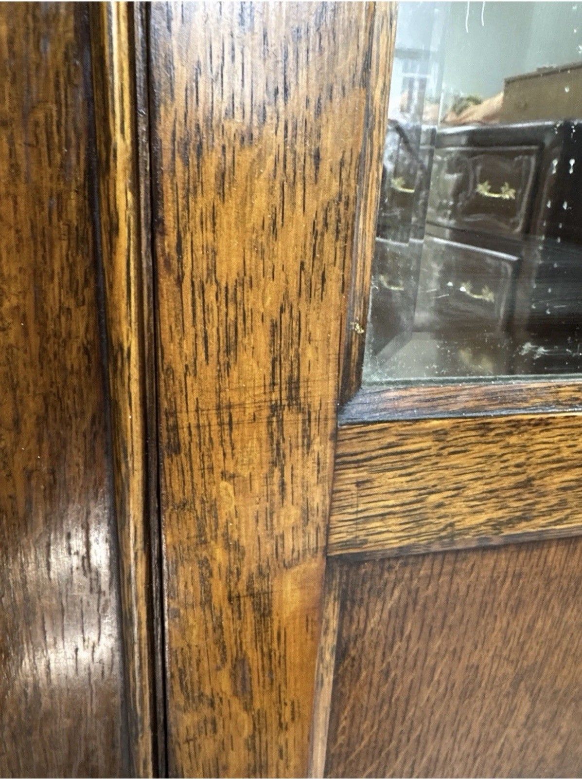 Vintage Antique Wardrobe Arts & Crafts Oak Hall Cloak Cupboard Art Nouveau photo buy