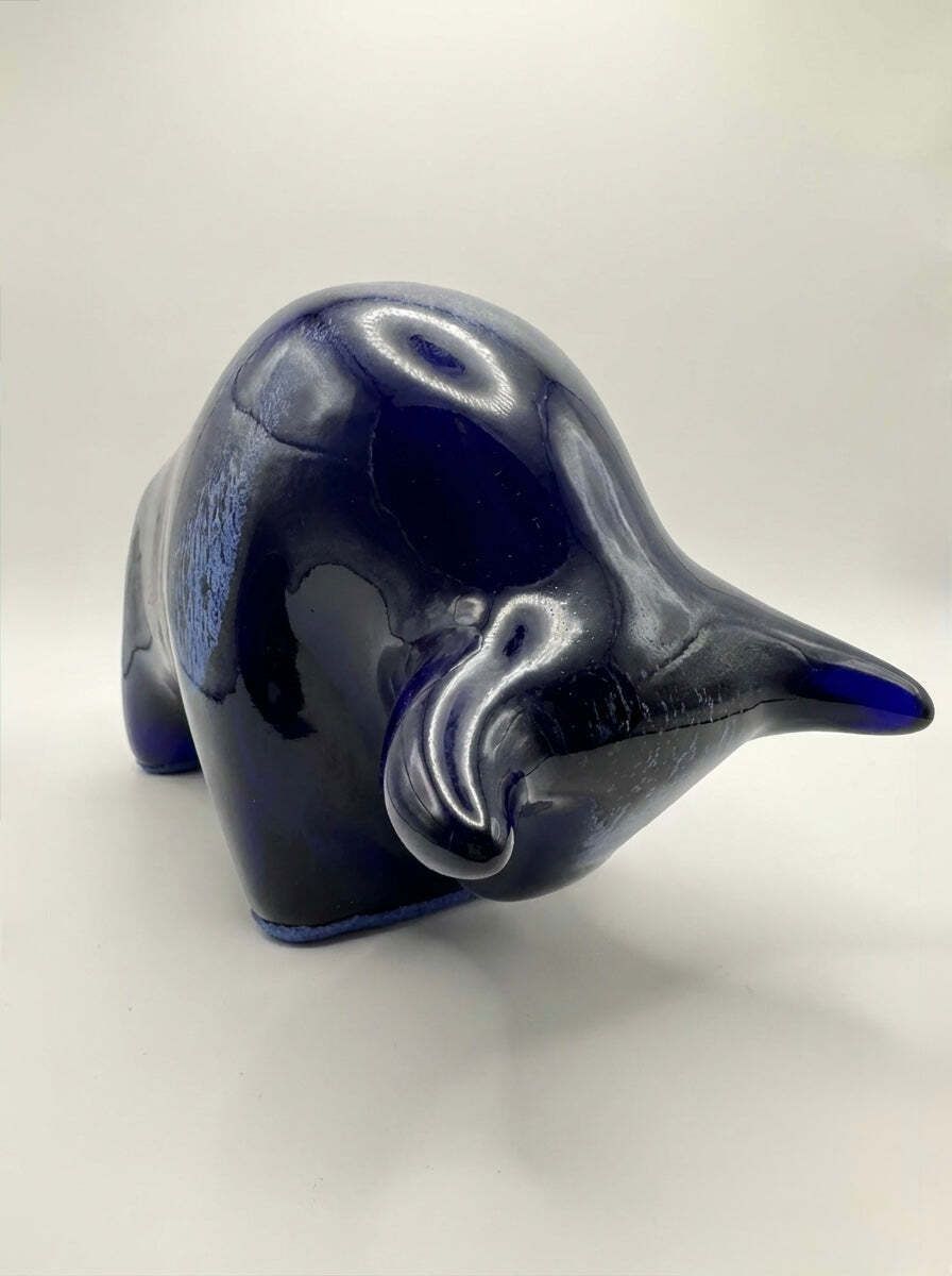 Otto Keramik Classic Ceramic Bull West German Pottery Fat Lava photo 125.0
