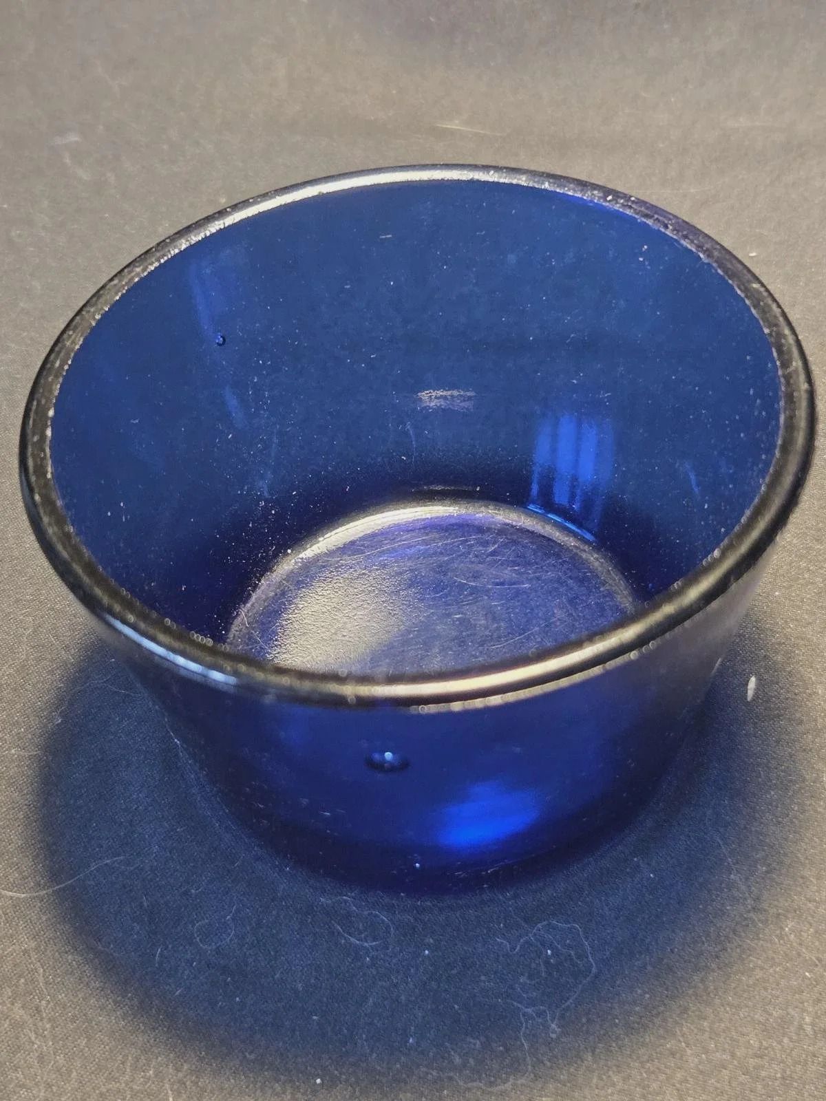 Antique Solid Silver Bristol Blue Swing Handle Basket 1902 Cohen & Charles photo vinterior