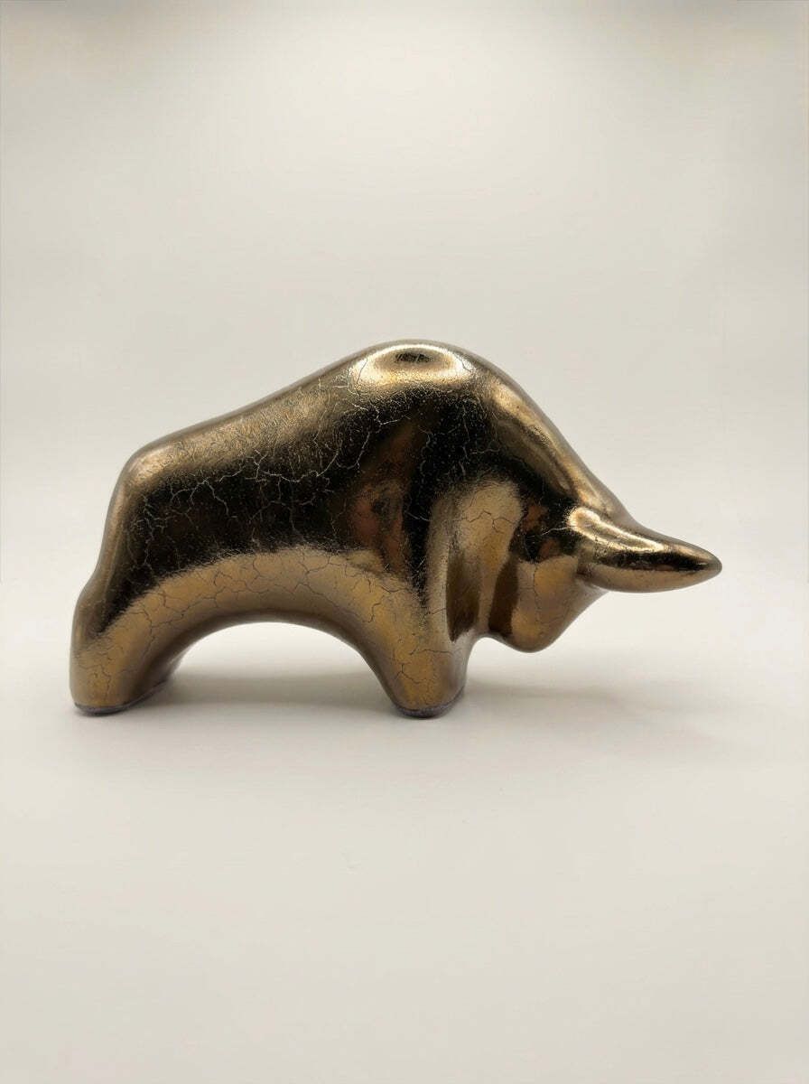 Otto Keramik Classic Ceramic Bull West German Pottery Fat Lava photo buy