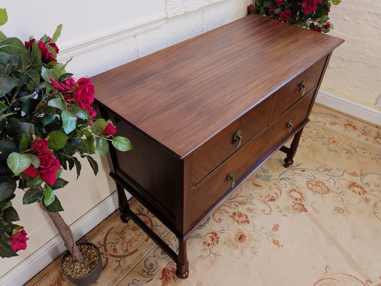 Early 20th Century Mahogany Chest Of Drawers photo for sale
