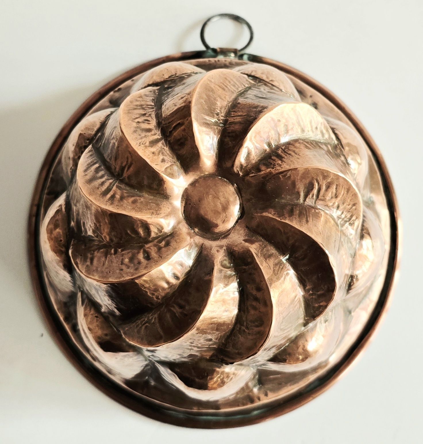 A Set Of Four Large Antique French Copper Cake Moulds, 19th Century. photo 495.0
