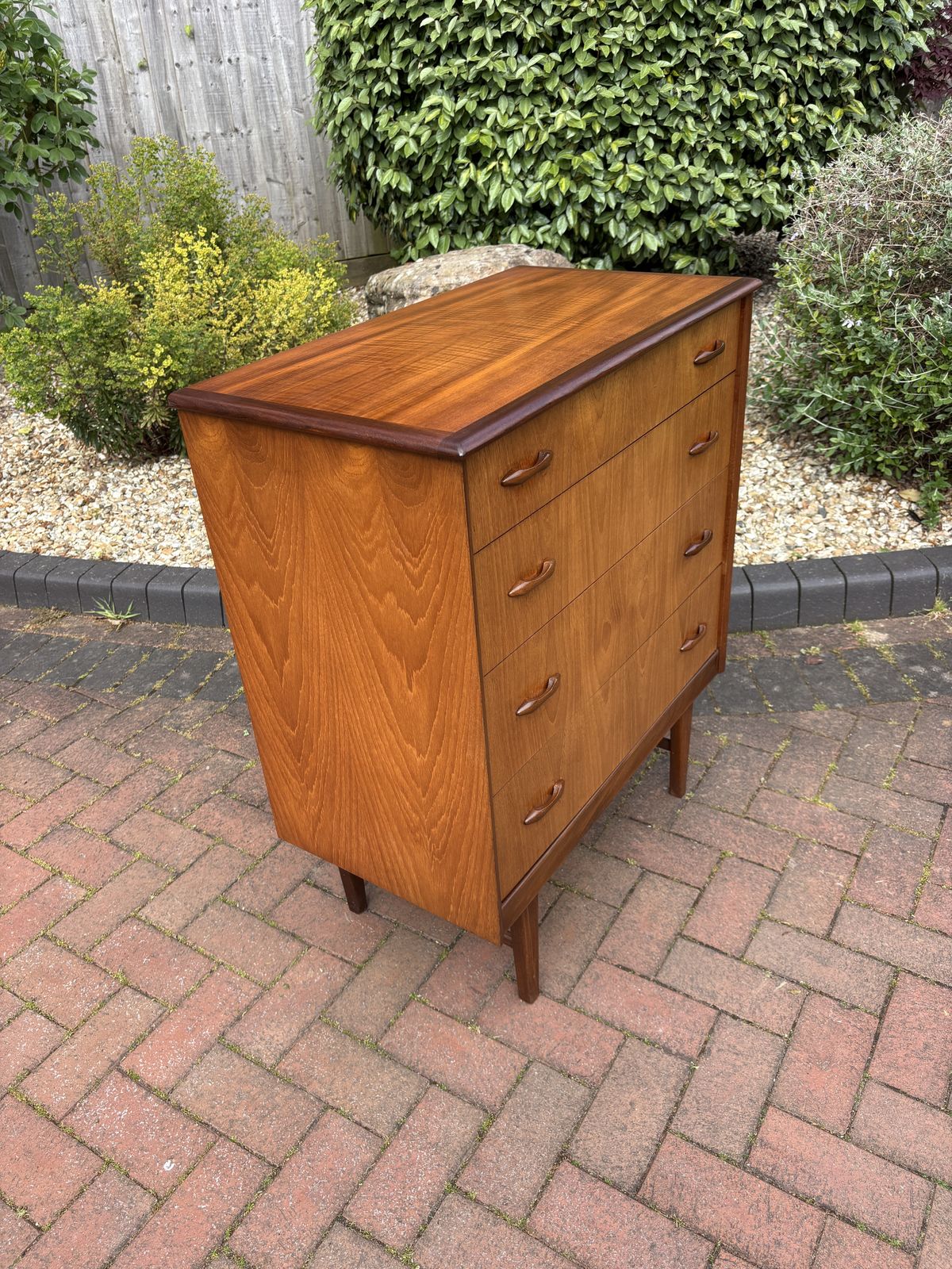 Mid Century Teak And Mahogany Chest Of Drawers photo 520.0