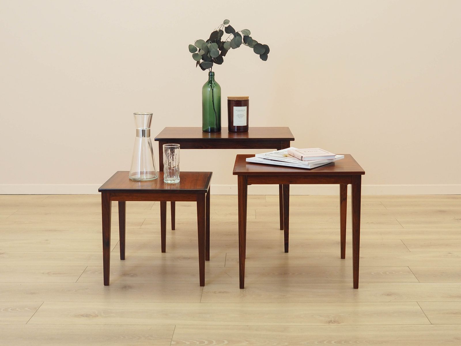 Set Of Three Coffee Tables, Danish Design, 1960s, Made In Denmark photo vinterior