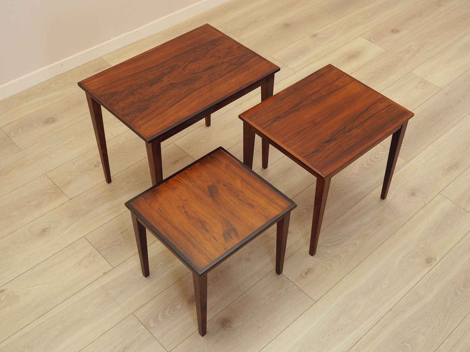 photo furniture Set Of Three Coffee Tables, Danish Design, 1960s, Made In Denmark