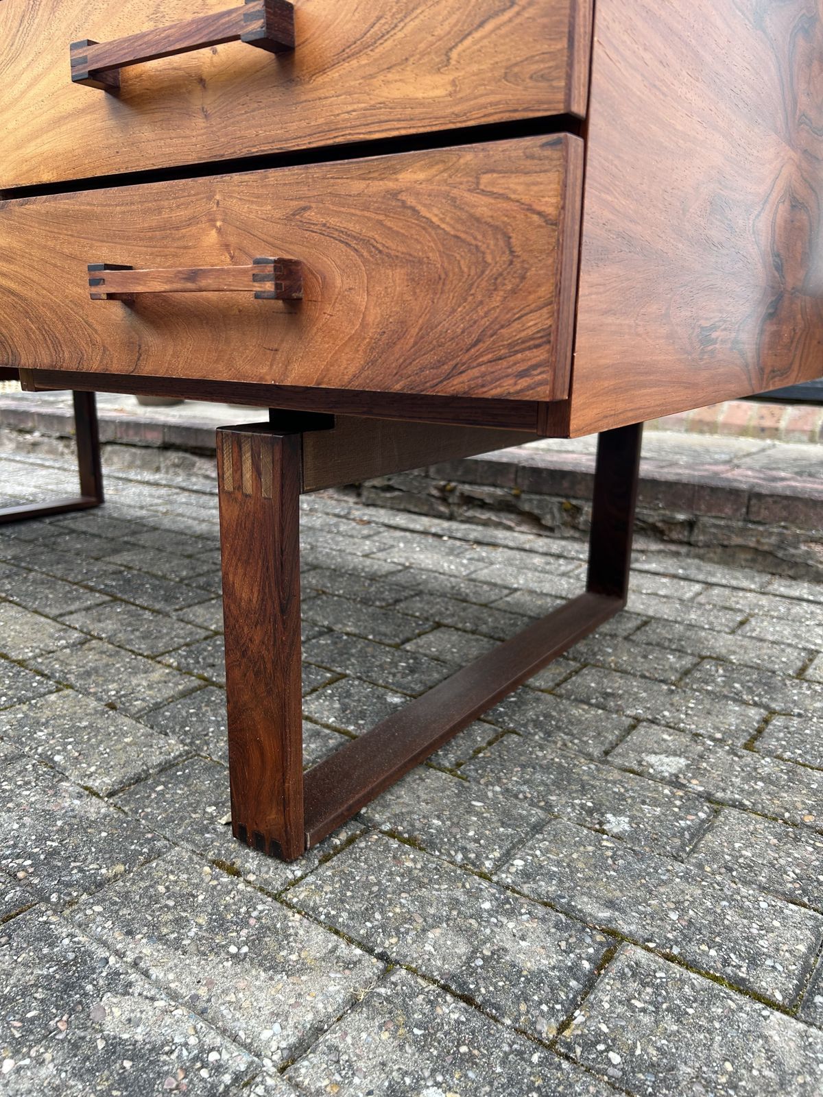 photo for sale Very Fine Rosewood Midcentury Danish Desk By Henning Jensen And Torben Valeur