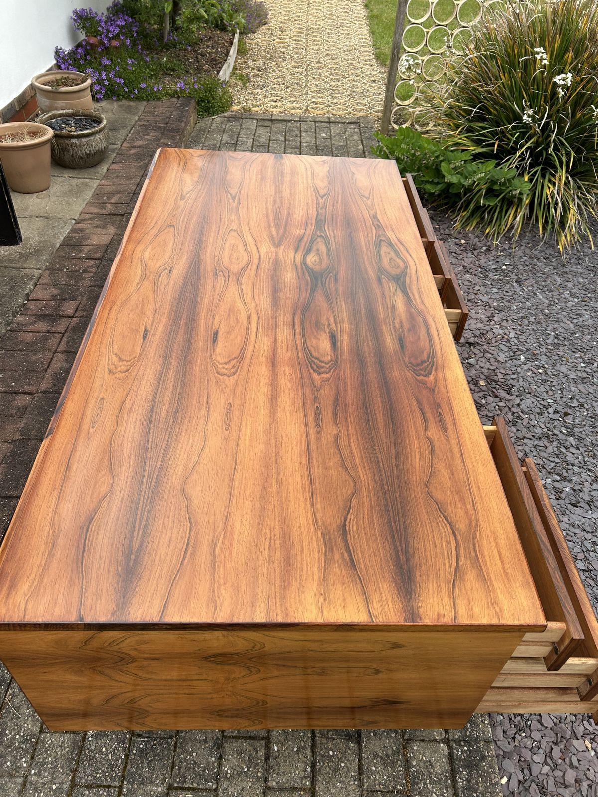 photo vinterior Very Fine Rosewood Midcentury Danish Desk By Henning Jensen And Torben Valeur