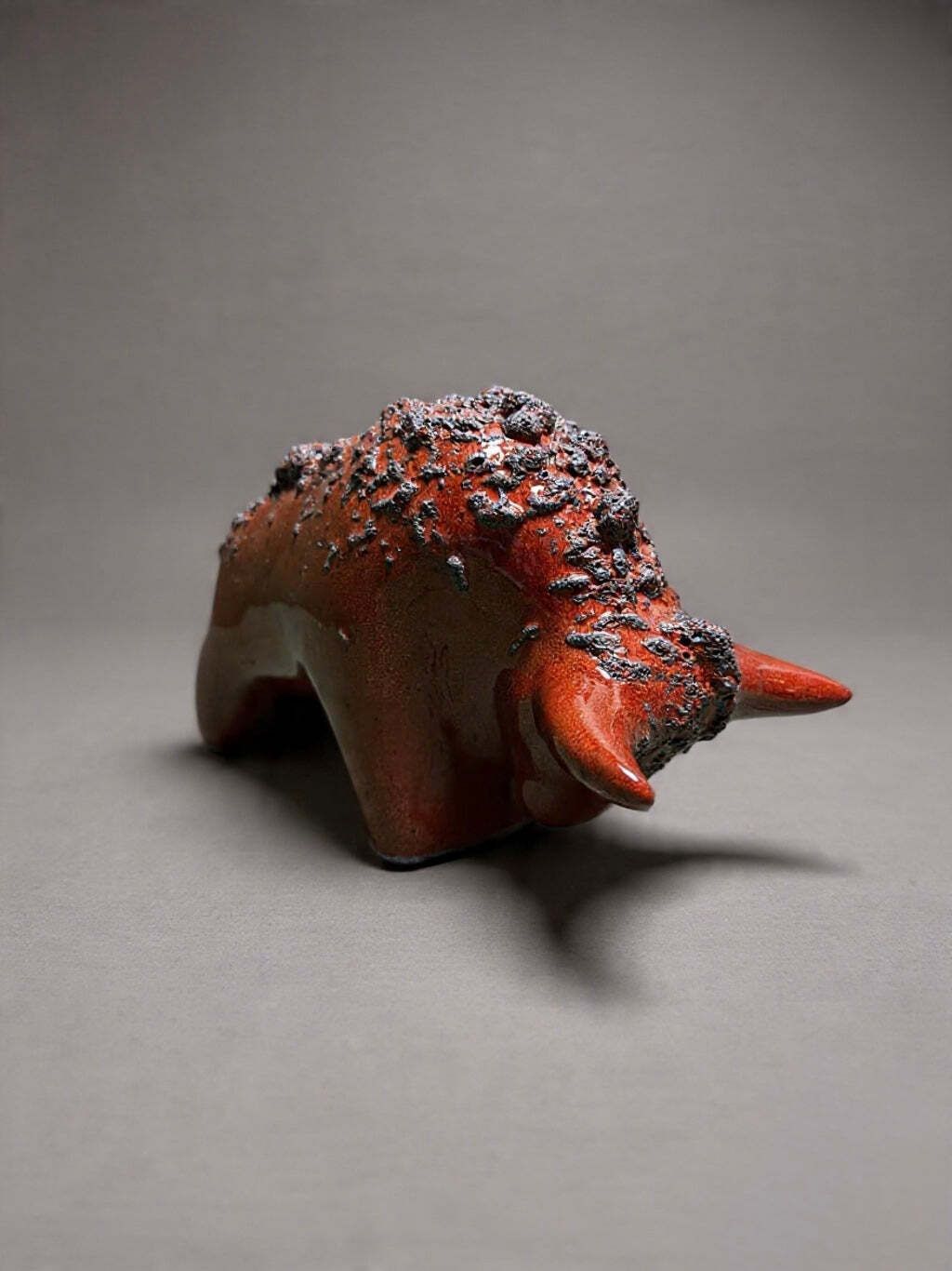 Otto Keramik Classic Ceramic Bull West German Pottery Fat Lava photo vinterior