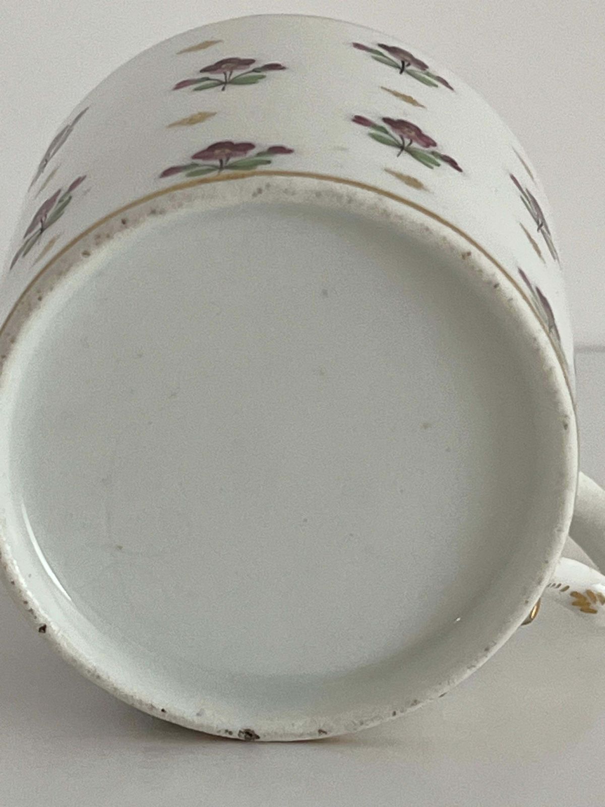 photo vinterior Old Paris Porcelain Koffiekopje Bloemtakjes Polychroom, Frans, ca. 1795